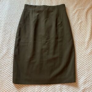 Elegant Olive Green Women's Skirt
